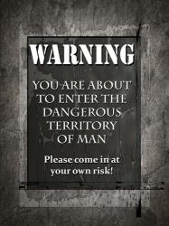 Welcome To Man Cave Warning | Obraz na stenu