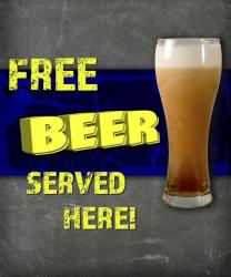 Dorm Room Pub Free Beer | Obraz na stenu