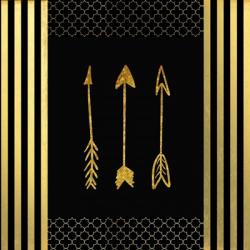 Black & Gold - Feathered Fashion Arrow | Obraz na stenu