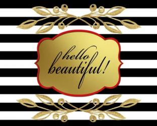 Gold Hello Beautiful | Obraz na stenu