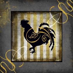 Gold Welcome To Our Bistro Chicken 2 | Obraz na stenu