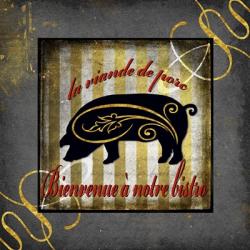 Gold Welcome To Our Bistro | Obraz na stenu
