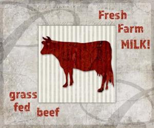 Decorative Pattern Farm Fresh Beef | Obraz na stenu