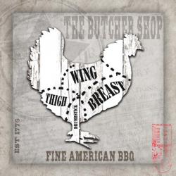 American Butcher Shop Chicken | Obraz na stenu