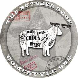 American Butcher Shop Round Sheep | Obraz na stenu