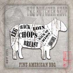American Butcher Shop sheep | Obraz na stenu