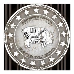 Good Ol' BBQ Square Pig | Obraz na stenu