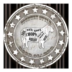 Good Ol' BBQ Square Sheep | Obraz na stenu