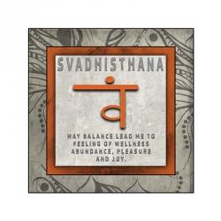 Chakras Yoga Tile Svadhisthana V4 | Obraz na stenu