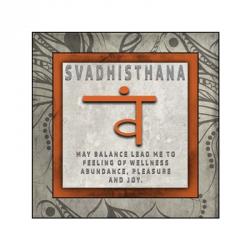 Chakras Yoga Tile Svadhisthana V4 | Obraz na stenu