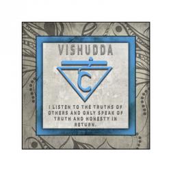 Chakras Yoga Tile Vishudda V4 | Obraz na stenu