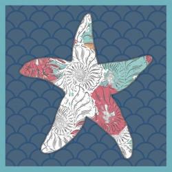 Sea Side BoHo Sq - Starfish | Obraz na stenu