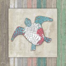 Sea Side BoHo Frame  - Turtle | Obraz na stenu