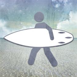 Beach Signs Surfer | Obraz na stenu