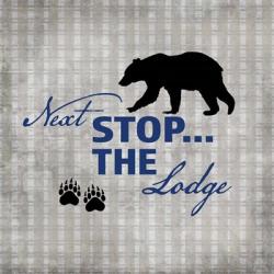 Blue Bear Lodge Sign 2 | Obraz na stenu