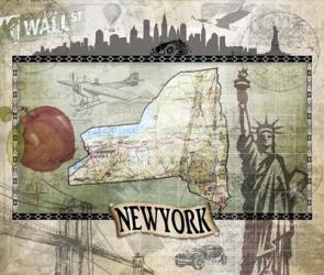 Vintage State NewYork | Obraz na stenu