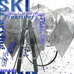 Extreme Skier Word Collage | Obraz na stenu