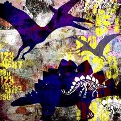 Painted Dino 1 Grunge | Obraz na stenu