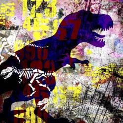 Painted Dino 2 Grunge | Obraz na stenu