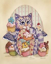 Cup Cake Kitty | Obraz na stenu