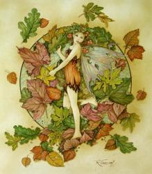 Autumn Leaf Fairy | Obraz na stenu