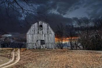 Sunset Barn | Obraz na stenu