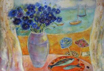 Boats On The Lagoon | Obraz na stenu