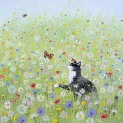 Cat in a Meadow | Obraz na stenu
