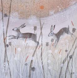 Hares and Grasses | Obraz na stenu