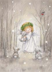 Angel with Rabbit | Obraz na stenu