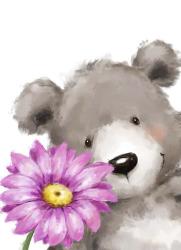 Bear and Flower | Obraz na stenu