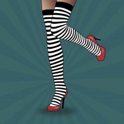 Striped Tights 2 | Obraz na stenu