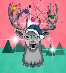 Christmas Deer 3 | Obraz na stenu