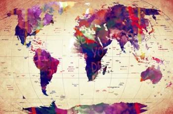 Map Of The World Vintage | Obraz na stenu
