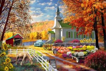 Vermont Church Fall Fair | Obraz na stenu