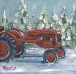 Tractor 4 Seasons Allis Chalmers Holiday | Obraz na stenu