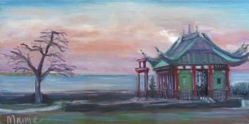 Sunset At Tea House 2 | Obraz na stenu