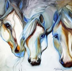 3 Nobles Equine Abstract | Obraz na stenu