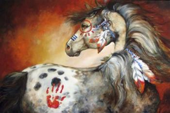 4 Feathers Indian War Pony | Obraz na stenu