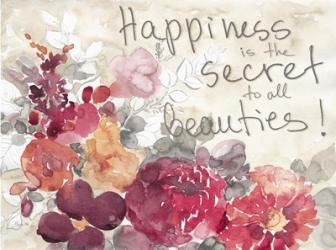 Happiness Is The Secret | Obraz na stenu