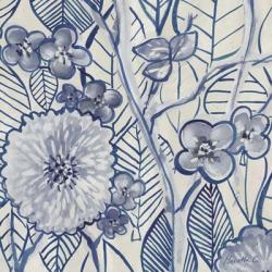 Indigo Leaves And Florals 2 | Obraz na stenu