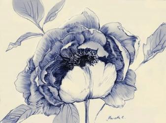 Indigo Peony | Obraz na stenu