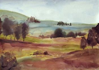 Watercolor Landscape | Obraz na stenu