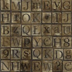 Grungy Letters Mix | Obraz na stenu