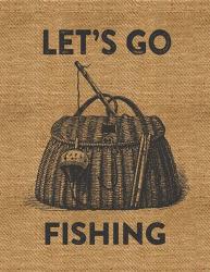 Go Fishing Burlap | Obraz na stenu