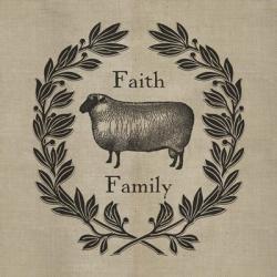 Faith Family Sheep | Obraz na stenu