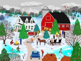 Christmas on the Farm | Obraz na stenu