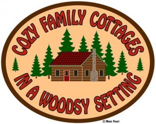 Cozy Cottage Woodsy Setting | Obraz na stenu