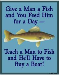 Give Teach Fish Boat | Obraz na stenu
