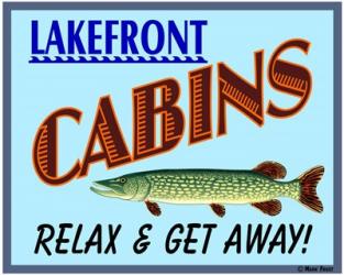 Lake Front Cabins | Obraz na stenu